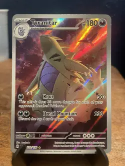 Tyranitar 222/193 SV02: Paldea Evolved Holofoil Illustration Rare Pokemon TCG - Image 1