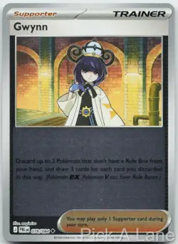 Gwynn 078/084 Uncommon Pitch Black Pokemon Reverse Holo Near Mint - Image 1