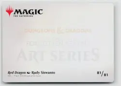 MTG D&D Forgotten Realms Art Series Red Dragon x1 NM 81/81 - Image 2