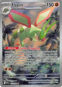 Flygon 101/094 Illustration Rare Phantasmal Flames Pokemon Near Mint - Image 1