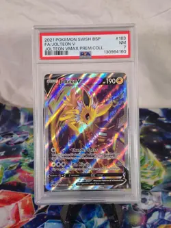Pokemon Jolteon V VMAX Premium Coll. Full Alt Art Promo SWSH183 PSA 7 - Image 1