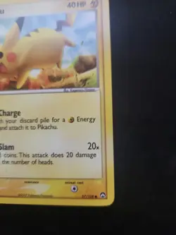 Pokemon TCG Pikachu 57/108 EX Power Keepers (LP) - Image 3