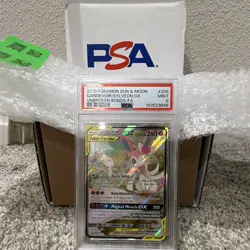 2019 Pokemon Gardevoir & Sylveon GX 205/214 Unbroken Bonds Holo PSA 9 - Image 1