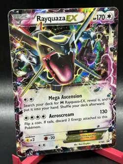 Pokemon TCG Rayquaza EX Shiny Black Star Promo Holo Card XY69 HP - Image 3