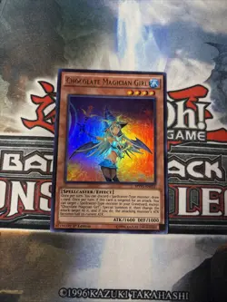 Yu-Gi-Oh! Chocolate Magician Girl Secret Rare Holo MVP1-EN052 1st Ed C15 2 - Image 1