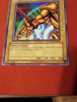 Right Arm Of The Forbidden One ( Rare) (RP01-EN019) Light Played Very Nice - Image 2