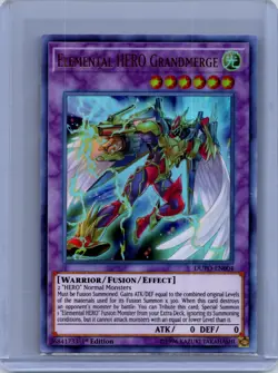 Elemental HERO Grandmerge 1st Edition Ultra Rare Duel Power DUPO-EN004 LP - Image 1