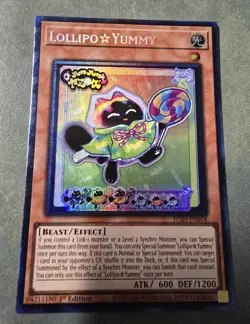 Yu-Gi-Oh! Lollipo ☆ Yummy [Collector's Rare] JUSH-EN018 - 1st Edition - NM 🔥 - Image 3