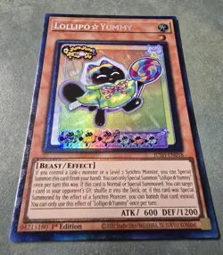 Yu-Gi-Oh! Lollipo ☆ Yummy [Collector's Rare] JUSH-EN018 - 1st Edition - NM 🔥 - Image 4