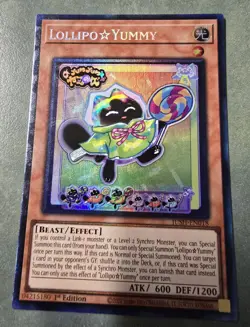 Yu-Gi-Oh! Lollipo ☆ Yummy [Collector's Rare] JUSH-EN018 - 1st Edition - NM 🔥 - Image 5