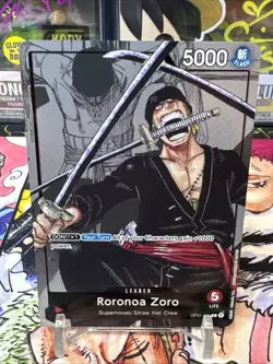 OP01-001 Roronoa Zoro (25th Anniversary Leader) ONE PIECE Card TCG NM English - Image 1