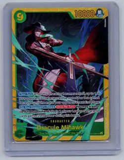 Dracule Mihawk OP14-119 Secret Rare The Azure Sea's Seven One Piece Foil NM - Image 1