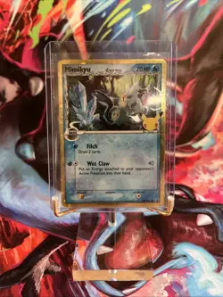 Pokemon TCG Mimikyu SWSH136 25th Celebrations Black Star Promo NM Near Mint - Image 1