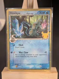 Pokemon TCG Mimikyu (Delta Species) Celebrations Swsh136 Holo Black Star Promo - Image 1