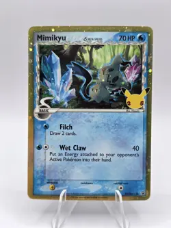 Pokemon Mimikyu TCG SWSH136 Celebrations Black Star Promo Holo Card NM - Image 1