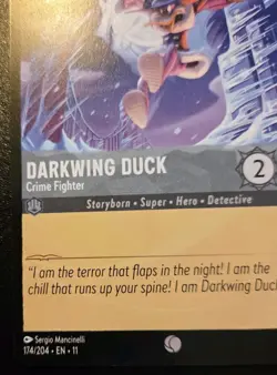Darkwing Duck - Crime Fighter 174/204 Common Winterspell Disney Lorcana TCG - Image 4