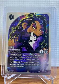 Disney Lorcana Scar Enchanted 243/207 from Created by the Vine Enchanted - Image 1