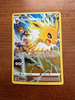2022 Pokemon SWSH Brilliant Stars Jolteon Trainer Gallery Holo #TG04/TG30 - Image 1