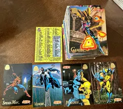 1994 Fleer Marvel Universe Series V Complete 200 Card Base Set Spider-Man X-Men - Image 1