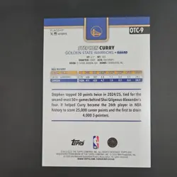 2025-26 Topps Basketball STEPH CURRY Oversized Jumbo Base Card #OTC-9 GSW - Image 2