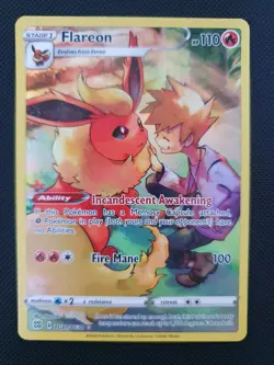 [DAMAGED] Flareon TG01/TG30 Trainer Gallery - Brilliant Stars Pokemon card [DMG] - Image 1
