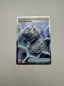 Pokemon TCG Iron Defender Pitch Black 110/084 Full Art Trainer - Image 1