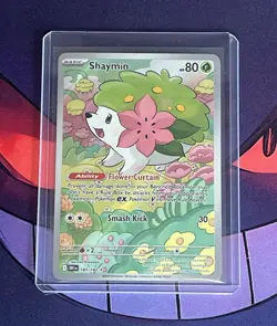 Shaymin Illustration Rare Holo 185/182 Sv10 Destined Rivals Pokemon TCG - Image 1