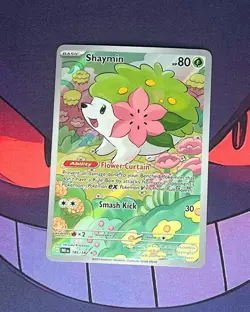 Shaymin Illustration Rare Holo 185/182 Sv10 Destined Rivals Pokemon TCG - Image 2