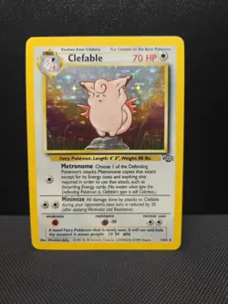 Pokemon TCG Clefable Jungle 1/64 Holo Rare LP (VERY NICE CARD) FREE POSTAGE - Image 1