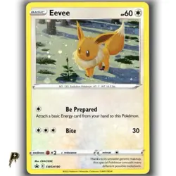Pokemon Sword & Shield Promo Eevee SWSH190 Cosmos Holo Exclusive Card NM - Image 1