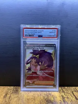 2025 Pokemon JTG Iris's Fighting Spirit Trainer Card PSA 10 Ultra Rare - Image 1