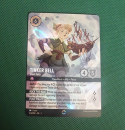 Disney Lorcana First Chapter 2-Card Tinker Bell 216/204 Mickey 208/204 Enchante - Image 1