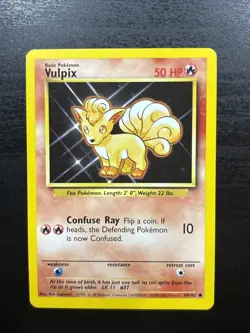 Vulpix 68/102 Common Base Set 4th Print 1999-2000 UK Pokemon Card - Image 1