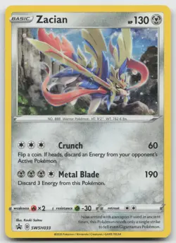 Zacian - Promo Holo SWSH: Sword & Shield Cards SWSH033 NM - Image 1