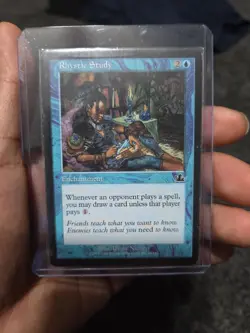 Rhystic Study Prophecy Regular Card 45/143 MP Condition - Image 1