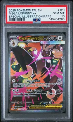 Mega Lopunny EX PSA 10 128/094 Special Illustration Rare Pokemon Card - Image 1