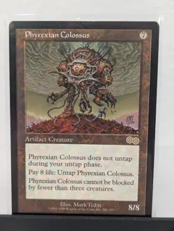 Phyrexian Colossus - Urza's Saga - Magic MTG Cards Light Play - Image 1