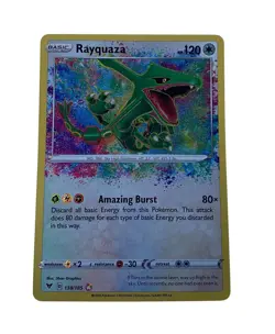 Pokemon Rayquaza Amazing Rare SWSH04: Vivid Voltage 138/185 NM M TCG CARD HOLO - Image 2