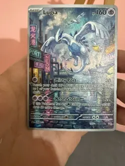 Lugia Pelipper Wingull Mantyke Pokemon Card Display Art Card City - Image 2