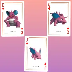 1998 Pokemon Stadium Playing Card Nidoking Evolution Set Charizard Deck - Image 1