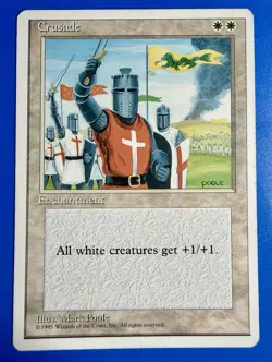 1 BANNED MTG Magic The Gathering Crusades | Fourth Edition 4ED | - Image 1