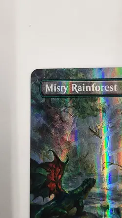 Misty Rainforest X1 Mtg Tarkir Dragon Storm Nm Borderless Foil Dragonscale - Image 2