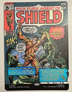 Nick Fury, Agent of S.H.I.E.L.D. MSH0389 Foil Comic Book Art Treatment - NM - Image 1