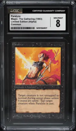 Paralyze | Alpha | 1993 Magic The Gathering MTG | CGC 8 NM-MT - Image 1