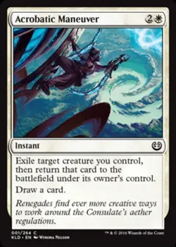 MTG Acrobatic Maneuver - Foil, Kaladesh, Moderately Played, English - Image 1