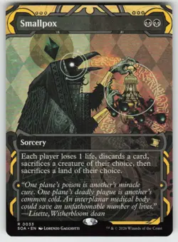 Smallpox 33 Rare Secrets of Strixhaven: Mystical Archive Magic: The Gathering NM - Image 1