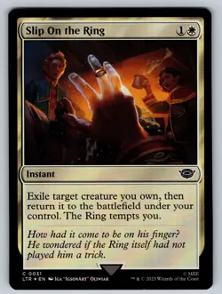 MTG Slip on the Ring Foil C The Lord of the Rings: Tales of Middle-earth 31 NM - Image 1