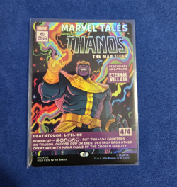 MTG Marvel Thanos, The Mad Titan (Borderless) M0400 Foil Marvel Super Heroes - Image 1