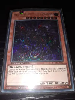 YUGIOH! Red-Eyes Darkness Dragon SGX3-ENB01 Secret Rare 1st Ed NM - Image 2