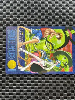 2001 ONE PIECE VISUAL ADVENTURE LUFFY VIVI Holo #107 Carddass VINTAGE - Image 3